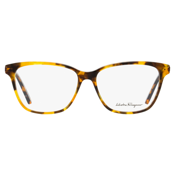 Salvatore Ferragamo Rectangular Eyeglasses SF2851 638 Rust Havana/Gold 54mm 2851 - Picture 2 of 2